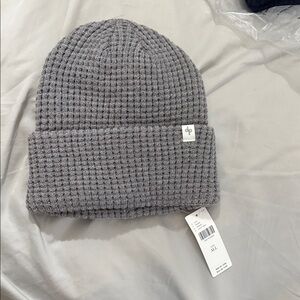 Anthropologie Women’s Gray Knit Waffle Beanie